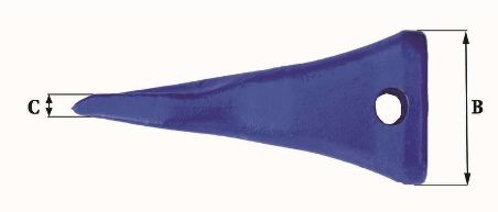 Dents de godet adaptables Feurst AF 3302 L - 4.9 Kg - Dimensions précises_2