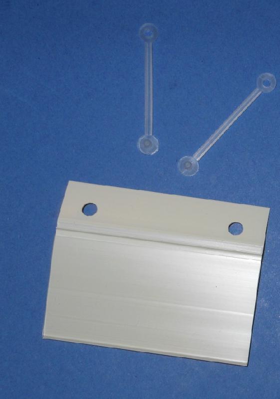 Porte étiquette 40 x 80 pour panier fil - Transparent_2