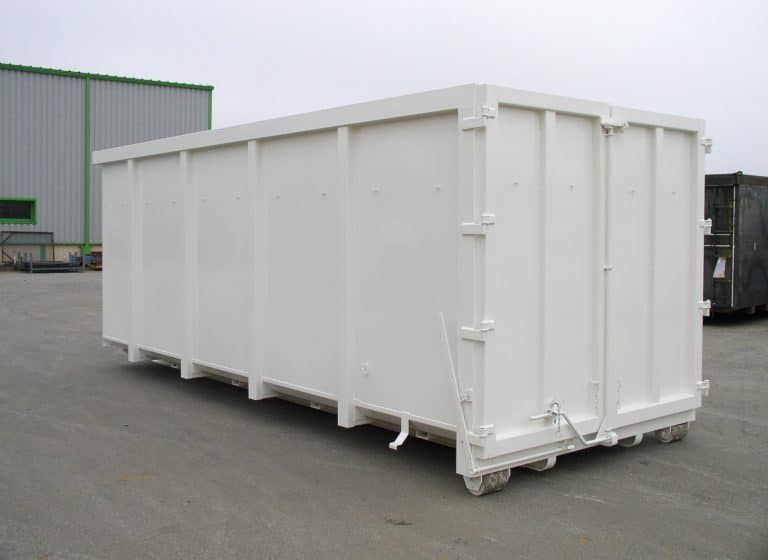 Bennes à déchets légers standard - Matex - Écartement 1060 mm - Porte arrière deux vantaux_2