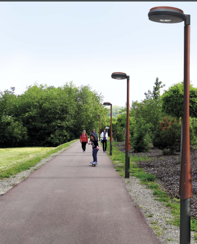 Luminaire d'éclairage public LOO - LED 70W 7480 lm - Aluminium - Hauteur conseillée 8m_2