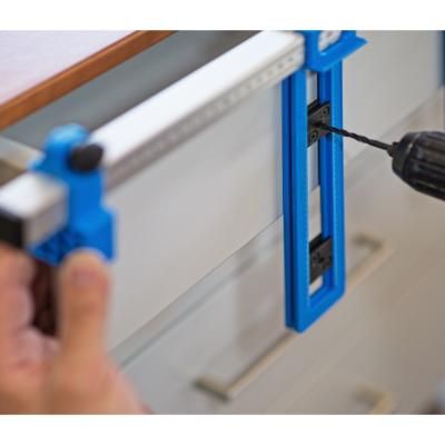 Gabarit de perçage - Bordet Ets - Schwaiger - profilé en tube aluminium carré 25 x 25 mm - graduations 0 à 70 mm_2