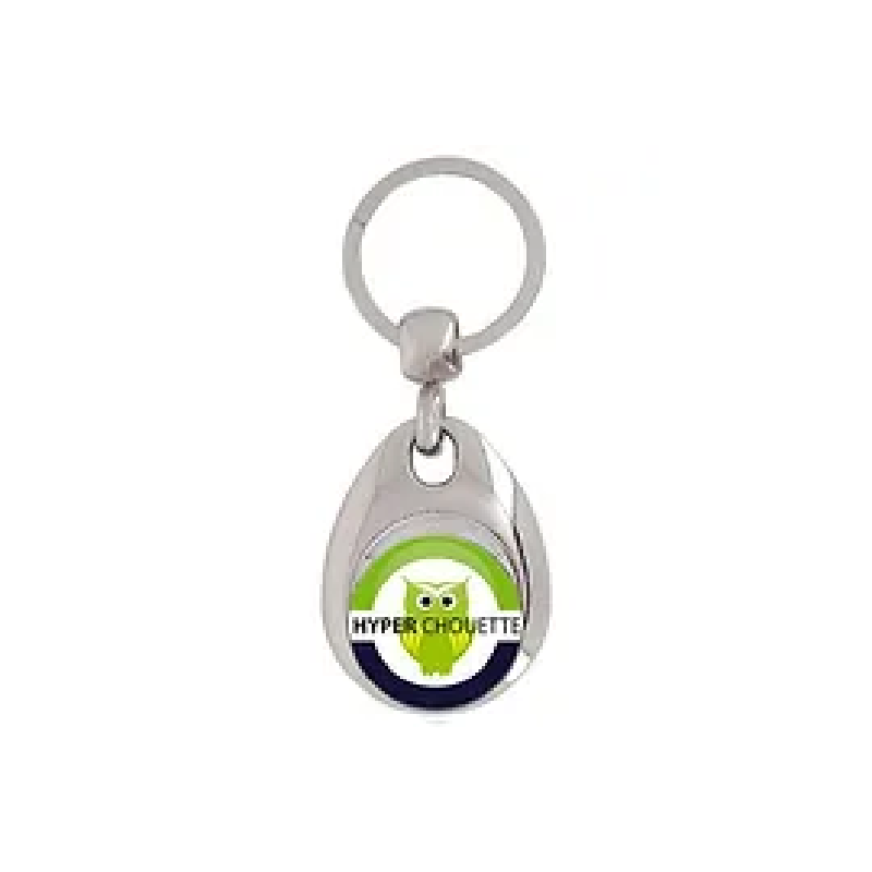 Porte-clés publicitaires modèle Deluxe - jeton magnétique 4,2 x 3,2 x 0,6 cm - personnalisation haute de gamme_2