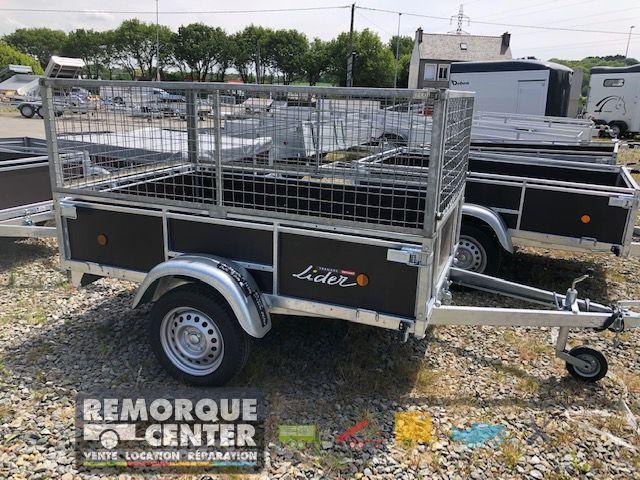 Remorque Bois LIDER - 39440 - 201x133x40 cm - PTAC : 500/750 kg - Reference -MA227/3715_2