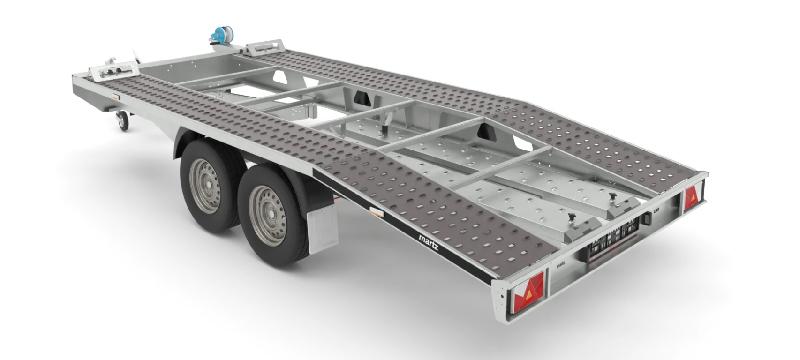 Remorque porte voiture-plateau - 4,50 X 2,05 M - 2700 KG - MARTZ GT 450S_2