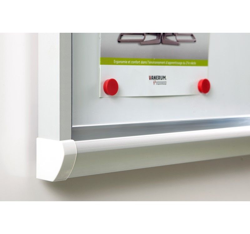 Vitrine d'affichage d'intérieur à porte battante - design classique - fond magnétique ou liège - capacité 4 à 15 feuilles A4_2