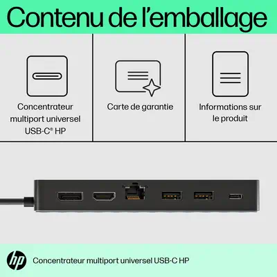 Concentrateur multiport USB-C universel HP_2