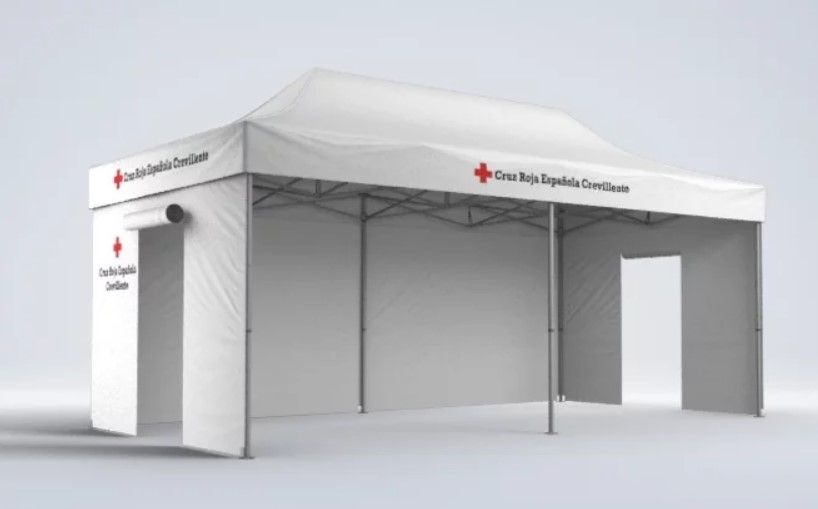 Abris médicaux mobiles - Mastertent - Tente de secours 8x4 m, étanche et ignifugée_3