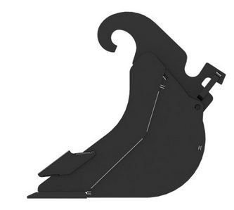 Godet d'excavation-mini-pelle - caterpillar finance france - 400 mm (16 in) - poids 39 kg_2