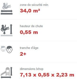 Parcours d'équilibre en acier inoxydable et PEHD - Conforme EN1176 - Référence BT16271 - Pour aire de jeux_2