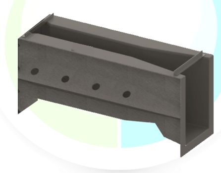 Canal venturi Aquaflow pour gestion de débit d'eau 200 m3/h