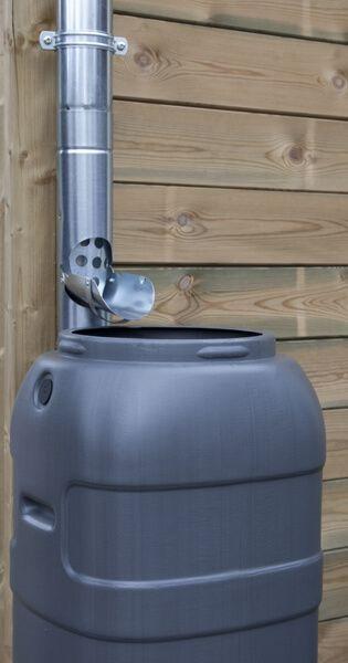 Collecteur en zinc avec fonction d'arrêt de feuilles