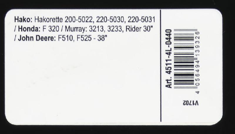 Courroie trapézoïdale X-Grip V - type 4L440_2