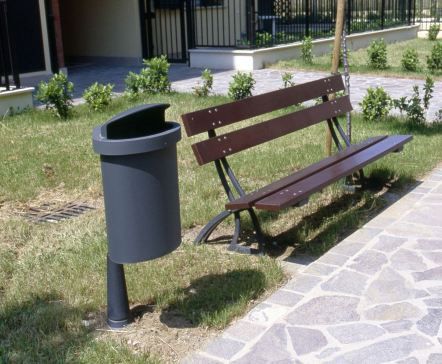 2273.001 - Poubelles Gilia - Neri - 33,5 L - Acier galvanisé avec bague serre-sac_2