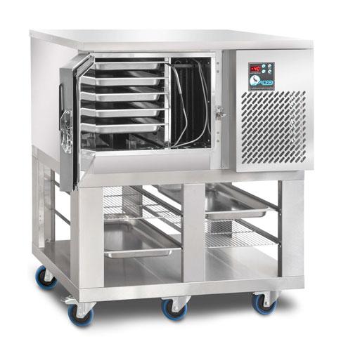 Cellule de refroidissement à grilles pour crèmes glacées - 4 bacs / 2 niveaux - HIC - Durcissement rapide à -20°C_2