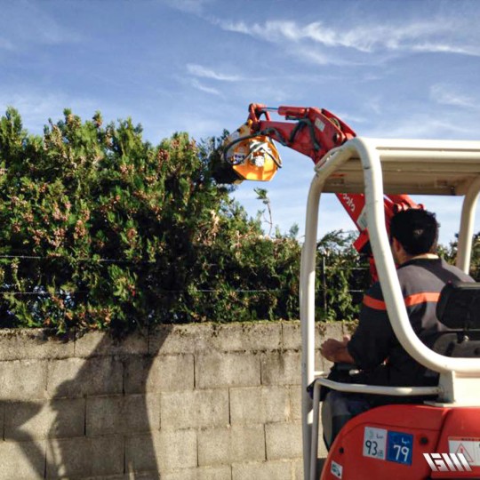 Débroussailleuse pour entretien de bords de routes