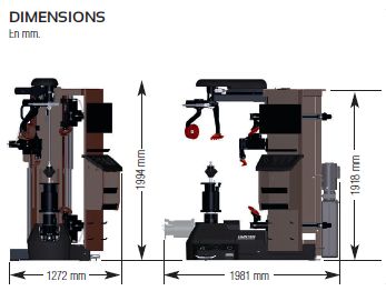 Robot monte/démonte-pneus compatible avec jantes de 12 à 30 pouces