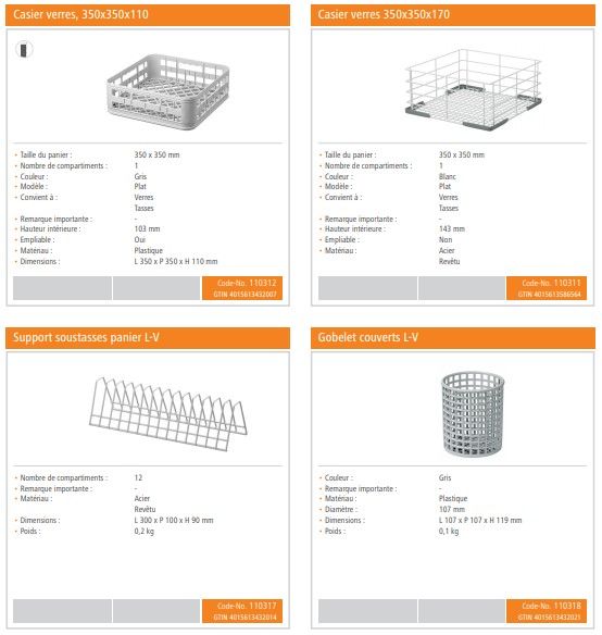 Tf350lp - lave-verre - Bartscher GmbH - hauteur max. des verres 270 mm - puissance 2,59 kW - panier 350 x 350 mm_2
