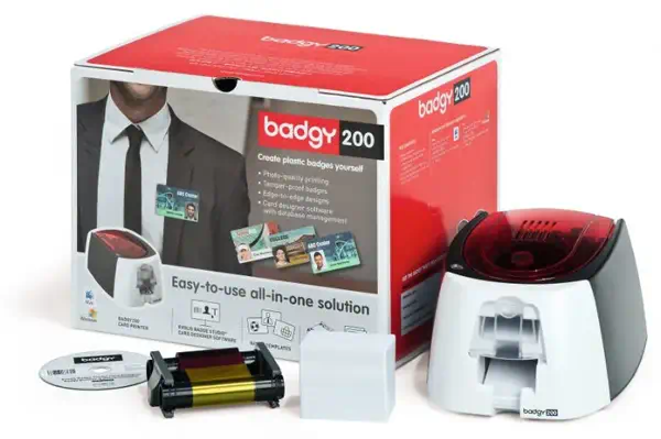 Evolis Badgy200 imprimante de cartes en plastique Sublimation de teinte/Transfert thermique Couleur_2