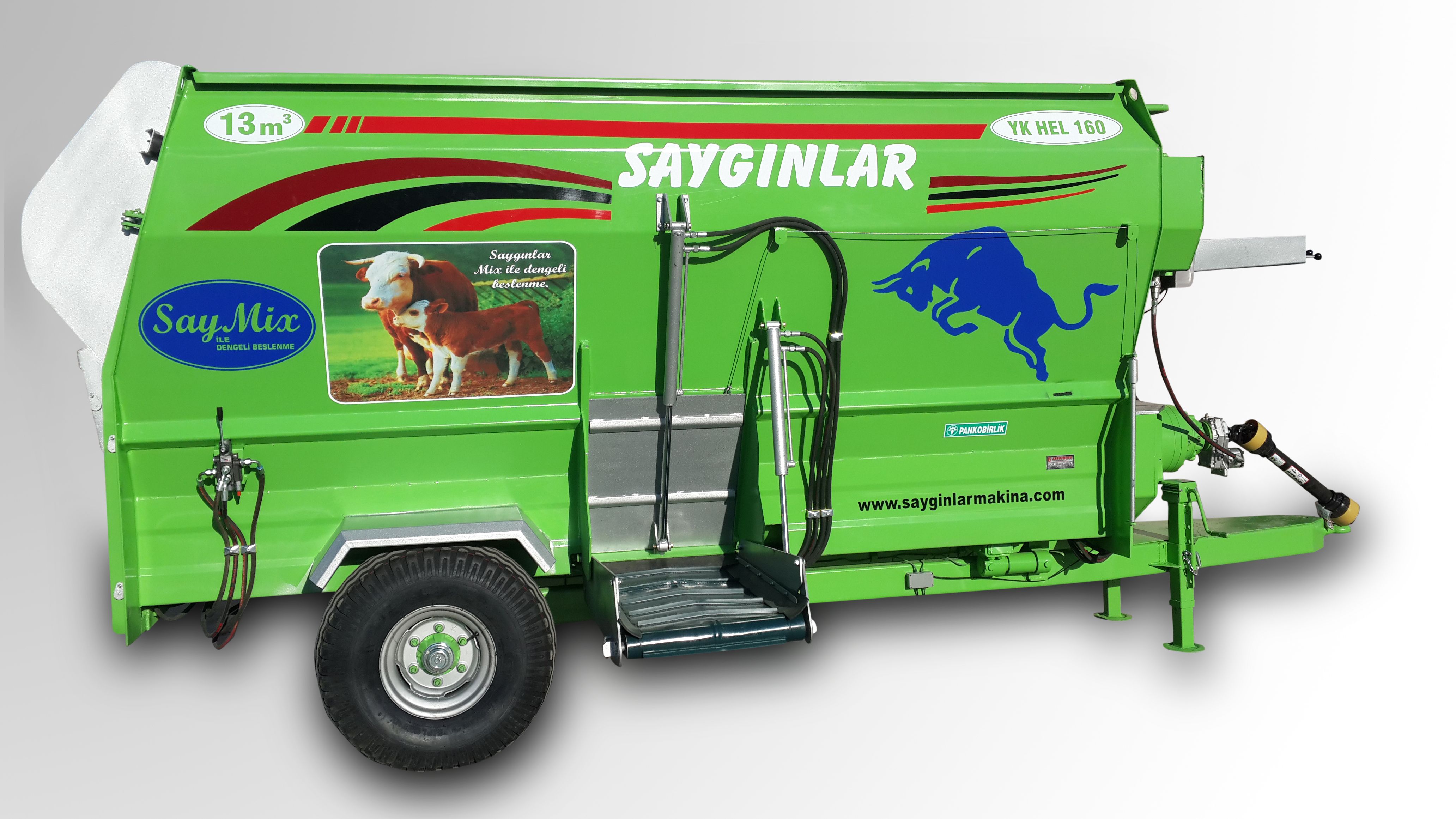 Mélangeuse agricole - Sayginlar - capacité 13m3 - idéale pour grandes fermes et alimentation homogène_2