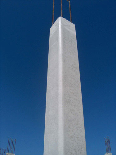 Coffrage de poteau en carton carré ou rectangle lisse - angles coupés - Référence 660_conf_2