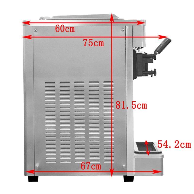 Machine à Glace Italienne 2 parfums + mix - 25 L/h - refroidissement à air - 2 kW_2