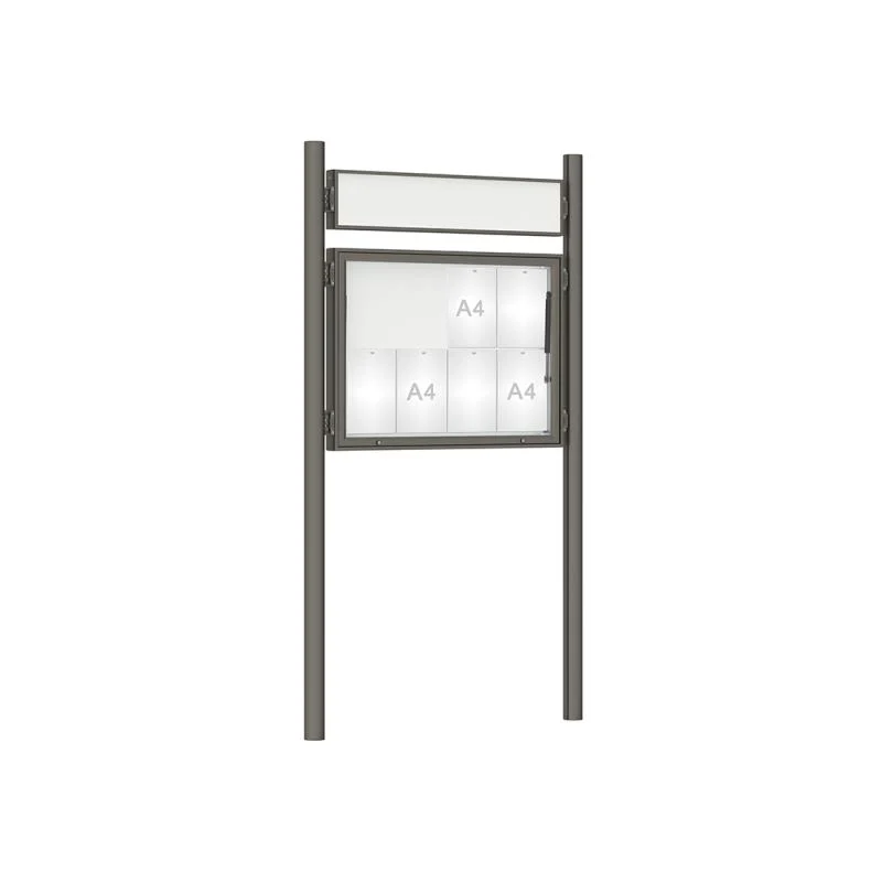 Vitrine 1000 poteaux ronds diam. 76 mm_2