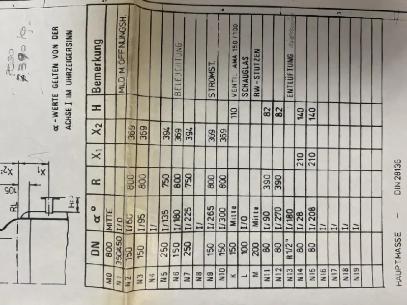Réacteur émail Pfaudler ce 6 300 litres avec agitation et veste d'occasion - référence : C9201_2