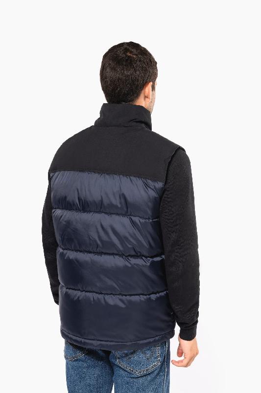 Bodywarmer matelassé bi-ton unisexe - Tissu antistatique et déperlant - Réf: K6162_2