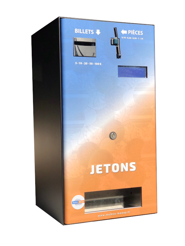 Distributeur de jetons personnalisable - Pièces et/ou billets - 2 hoppers - 1200 jetons par hopper_2