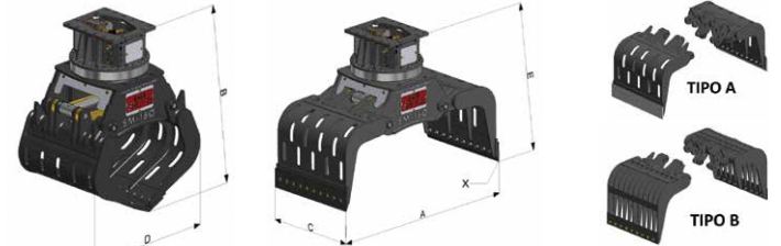 Pince de tri SM 80 CMB - force de serrage supérieure et rotation à 360°_2