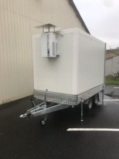 Remorque frigorifique double essieu 1300kg - RAPHA 21 - PTAC 2500kg - Température 0 à 5°C_2
