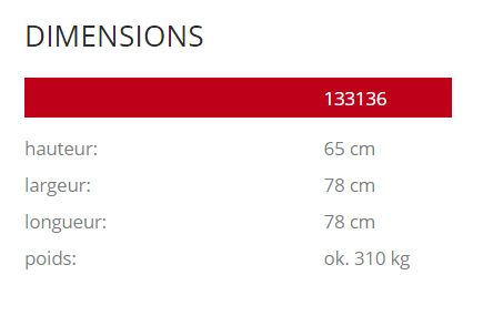Jardinière Brno 133136 - Komserwis - Hauteur : 65 cm - Béton sablé ou peint_2