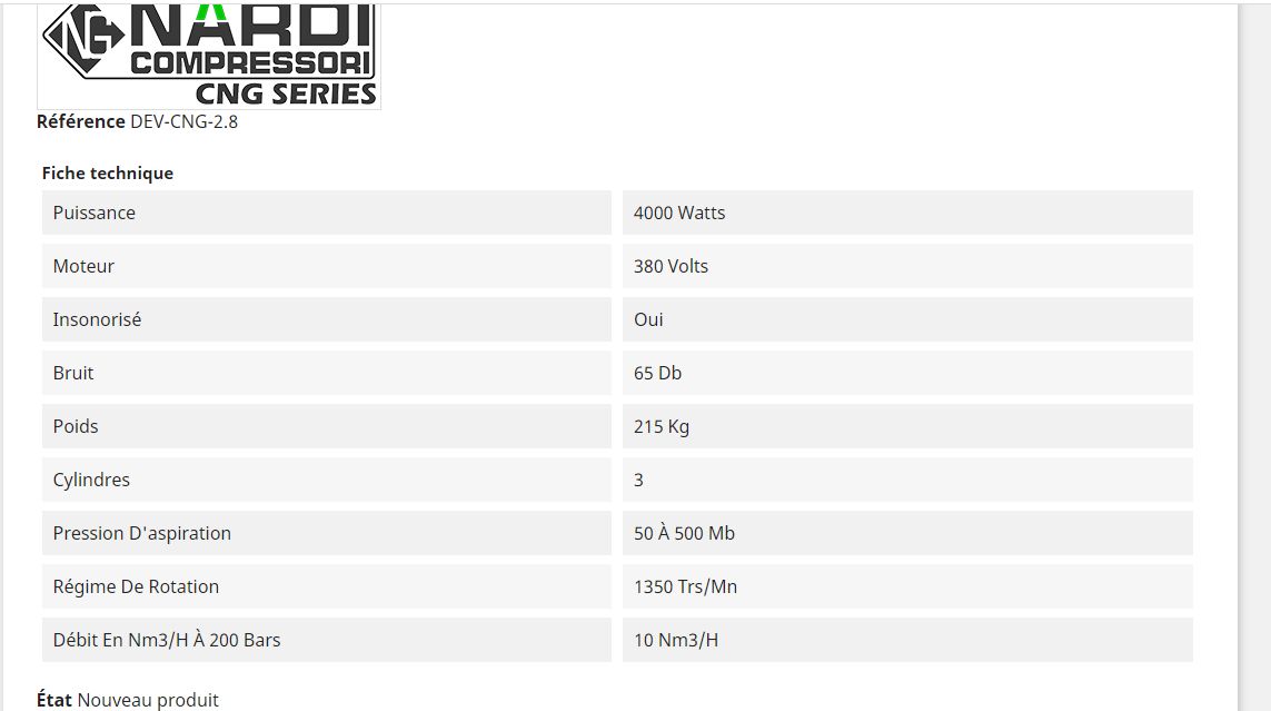 Dev-cng-2.8 - Compresseur de gaz naturel - Nardi Compressori France - Débit 10 Nm3/h - Certification ATEX_2