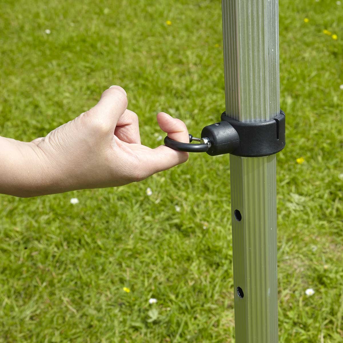 Tente pliante 4x4m 300g/m² 40mm blanche_2