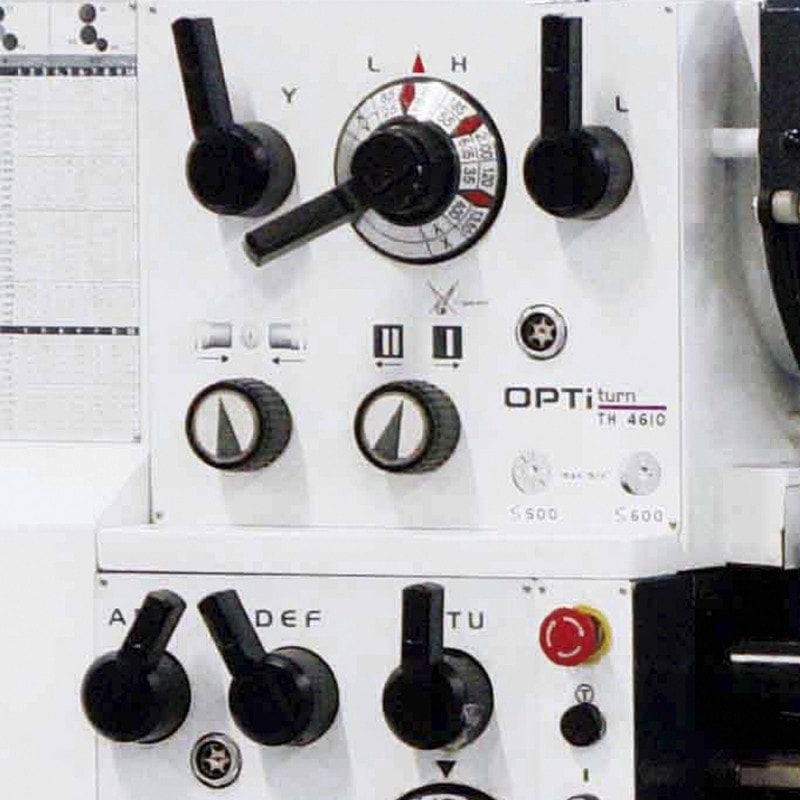 Tour à métaux Optimum TH 4615V - 3462125SET - Variateur Siemens, tourelle rapide et visualisation 3 axes_2