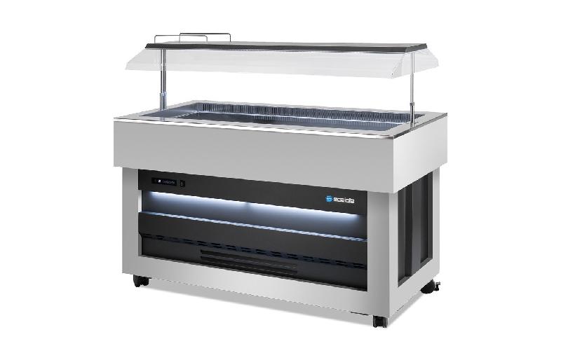 Buffet réfrigéré central avec cuve pour bacs GN1/1 SCAIOLA - SANS_2