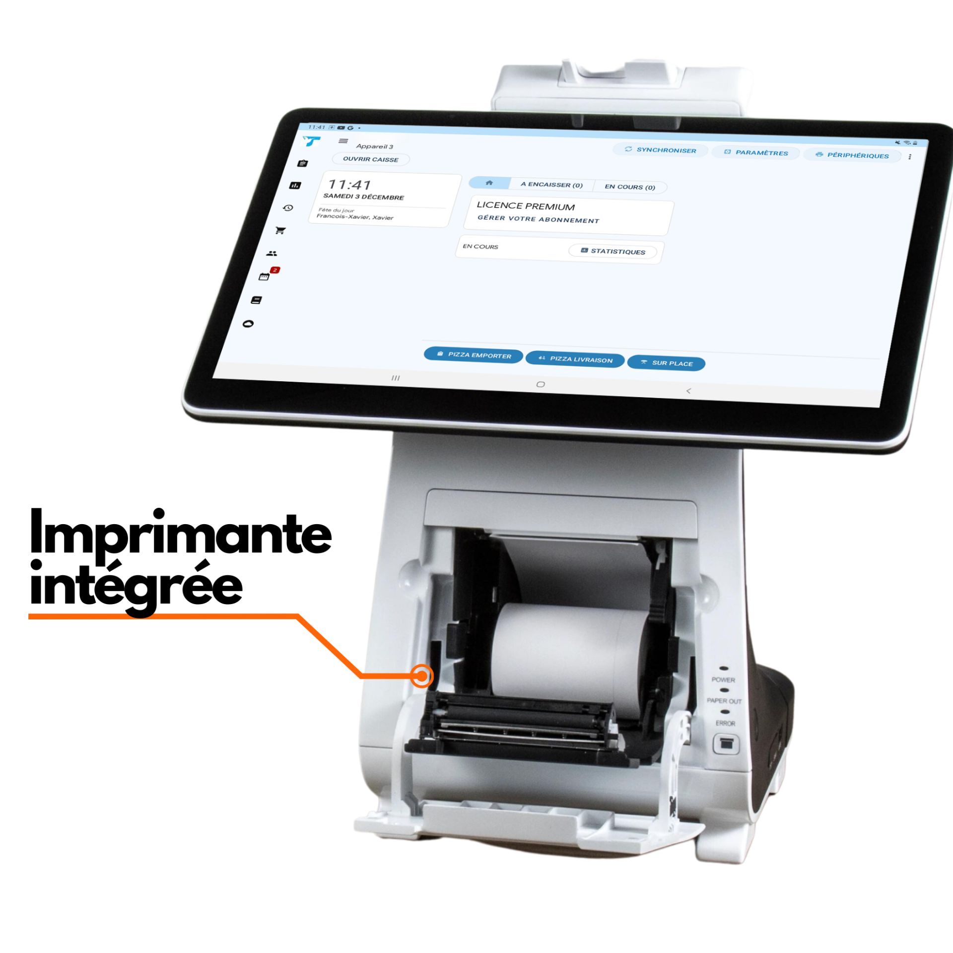 Caisse enregistreuse professionnelle avec logiciel de caisse NF525