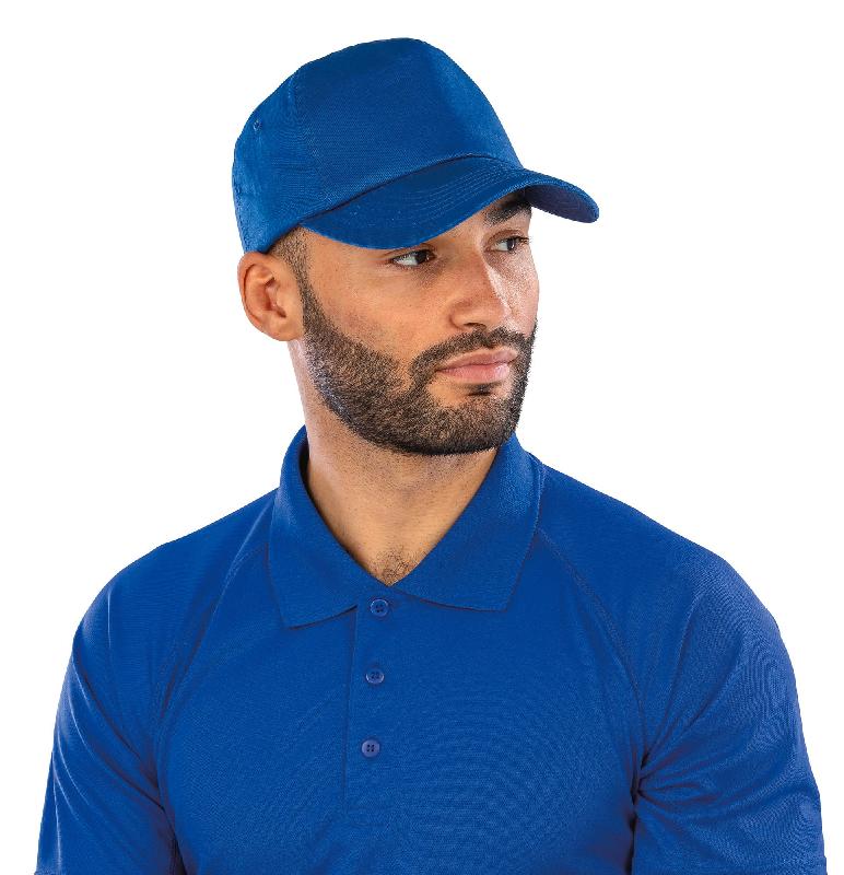 Casquette coton - 5 panneaux - Réf: RC005X - Marque Result - Taille ajustable - Idéale pour impression et broderie_2