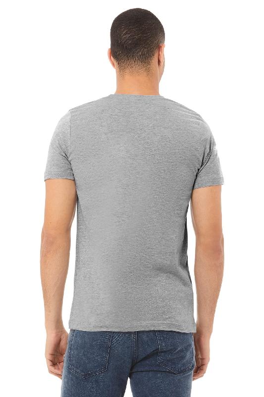 T-shirt homme col rond Heather - Réf: BE3001CVC - Bella + Canvas - 52% coton peigné Ring-Spun / 48% polyester - Look moderne et coupe ajustée_2