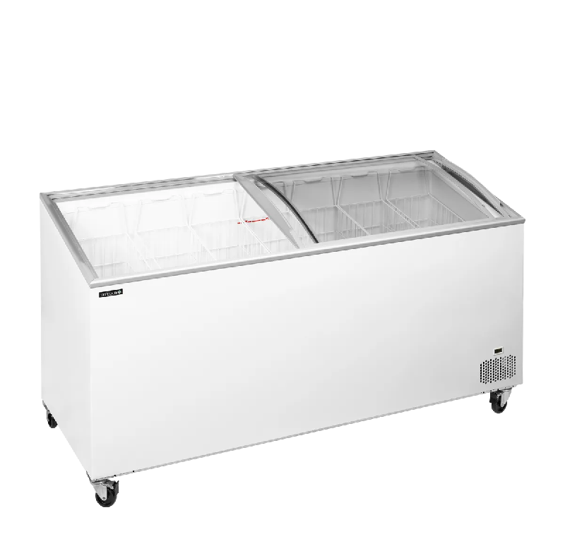 Congélateur vitré de crème glacée IC551SCEB (540 / 481) blanc TEFCOLD_2
