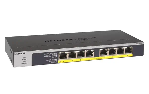 NETGEAR GS108LP Non-géré Gigabit Ethernet (10/100/1000) Connexion Ethernet, supportant l'alimentatio_2