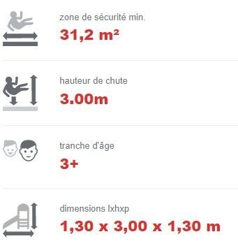 Tour à corde pour aire de jeux - Conforme EN1176 - Référence BT16042 - Construction en acier inoxydable et plastique HDPE haute qualité_2