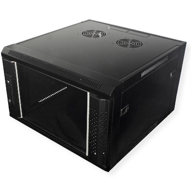 VALUE Armoire murale 6UH (HxLxP) 368 x 570 x 600mm, noir_2