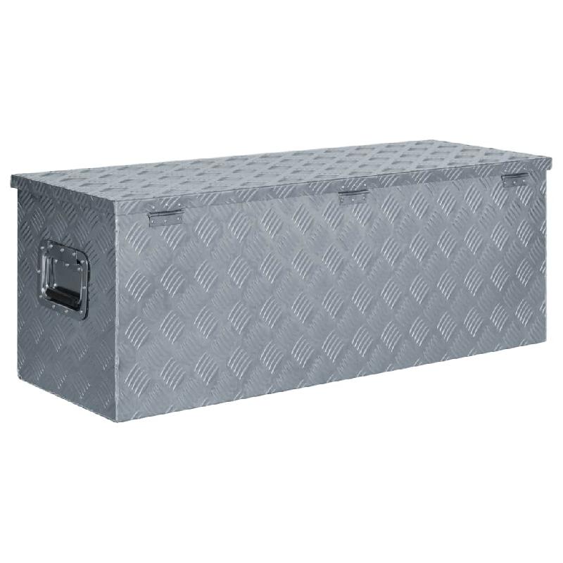 Vidaxl boîte en aluminium 110,5 x 38,5 x 40 cm argenté 142941_2