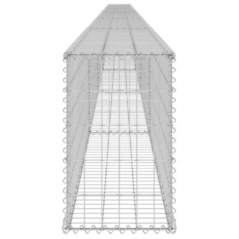 Vidaxl mur en gabion avec couvercles acier galvanisé 900x30x50 cm 147816_2