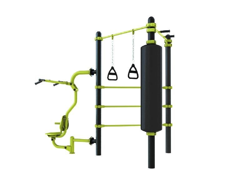 Station Combo 3-4 - Pull, Espalier, Sac de frappe, Barre TRX et Barre Poignée_2