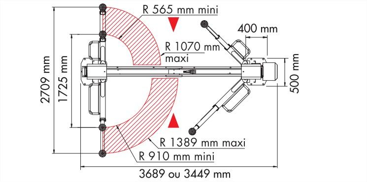 Ts32 pont elevateur 2 colonnes 3.2t avec traverse superieure_2