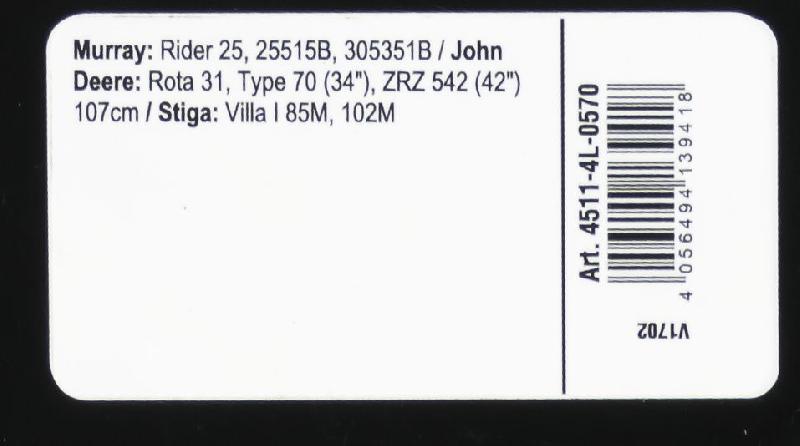 Courroie trapézoïdale X-Grip V - type 4L570_2