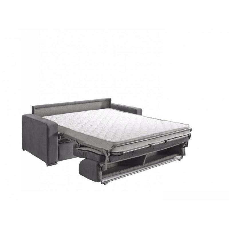 Canapé convertible 2-3 places MOJITO - Matelas 16 cm - Système express - Sommier à lattes 120 cm - Microfibre graphite_2