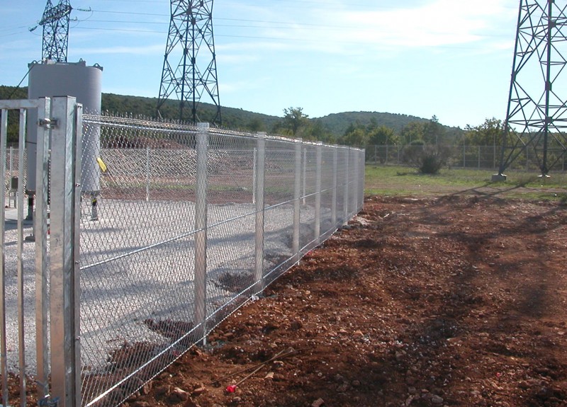 Clôture grillagée EDF type D - Hauteur 2.00m - Poteaux IPN et grillage ondulé_2